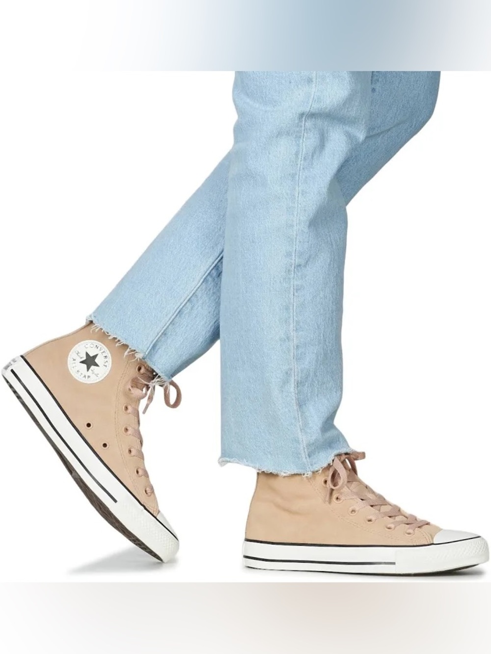 Converse Chuck Taylor Suede High Top Sneakers Wheat Tan
